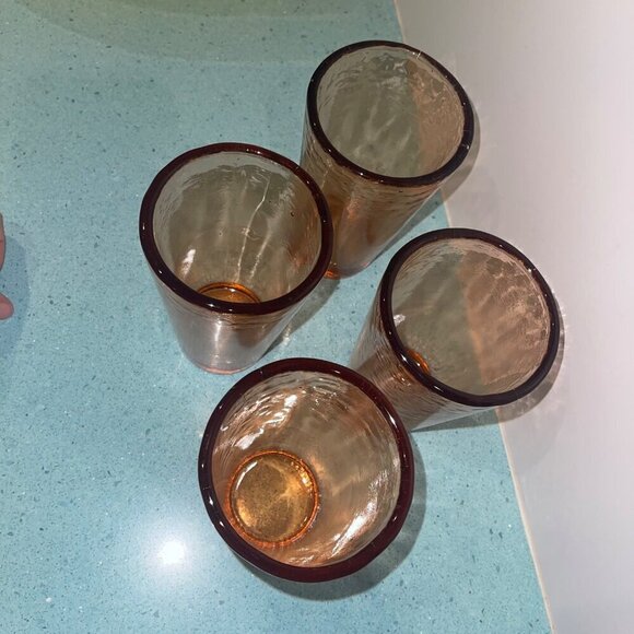 Fire And Light Tumbler Glass Set Of 4 Recycled Copper - Picture 6 of 8